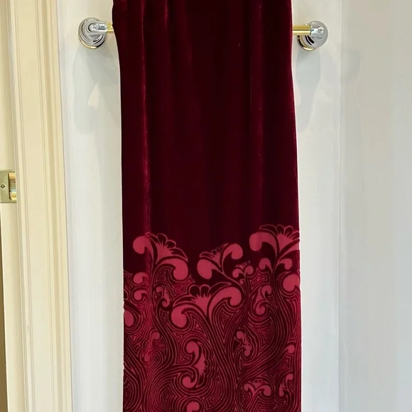 J PETERMAN vintage full length velvet sleeveless sheath - Picture 3 of 10
